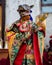Monk Tibetan Buddhist in demon ghost outfit Dancing at the Tiji Festival in Nepal