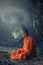 Monk vipassana meditation