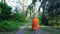 Monk Walking in Nature, Monk,