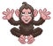 Monkey Chimp Pixel Art Animal Video Game Cartoon
