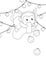 Monkey Christmas Animal and Christmas Tree Coloring Activity Holiday For Kids and Adult