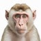 Monkey Close-up: A Stunningly Realistic Portrait On White Background