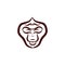 Monkey faces, logo and icon