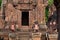 Monkey guards in front of temple entrance Banteay Srei near Angkor Wat and Siem Reap, Cambodia