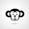 Monkey head icon vector