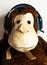 Monkey with headphones