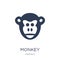 Monkey icon. Trendy flat vector Monkey icon on white background