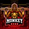 Monkey king mascot. esport logo design