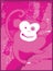 Monkey Madness Electric Pink