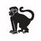 Monkey marmoset silhouette, symbol, vector illustration eps 10