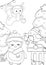 Monkey Penguin Bird Christmas Animal Coloring Activity Holiday For Kids and Adult