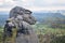 `Monkey` rock Table Mountains, The StoÅ‚owe Mountains in Poland, Sudeten