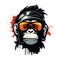 Monkey Steam punk. for tshirt, hoodie, website, print, application, logo, clip art, poster and print on demand merchandise