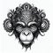 Monkey tattoo ink design logo wallpaper