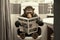 Monkey on Toilet Reading Newspaper, generative Ai,