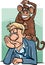 Monkey on your back cartoon