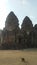 Monkeys at Phra Prang Sam Yot Temple in Lopburi, Thailand.