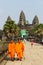 Monks in Angkor Wat