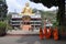 Monks in front of the Golden Temple, Dambulla, Sri Lanka