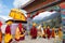 The monks and lama during the Mani Rimdu festival in Tengboche Monastery