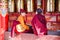 Monks at Larung Gar Lamasery Larung Gar Buddhist Academy, Local landmark holy site in Seda