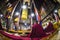 Monks praying in a Buddhist ceremony at Leh, Ladakh, India