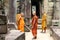 Monks at Preah Khan Temple, Cambodia