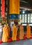 Monks reciting scriptures in daci temple,chengdu,china