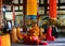 Monks reciting scriptures in daci temple,chengdu,china