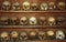 Monks skulls at Meteora monastery,Greece