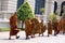Monks in Wat Phra Kaew, Bangkok, Thailand, Asia