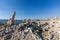 Mono Lake with tufa rock in Mono County, California, USA