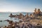 Mono Lake with tufa rock in Mono County, California, USA