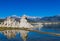 Mono Lakes with tufa outcrops usa