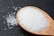 Mono-sodium glutamate in wooden spoon