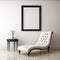 Monochromatic Chaise Lounge Portrait Picture Frame With Tranquil Elegance