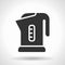 Monochromatic electric kettle icon