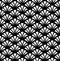 Monochromatic floral tropical Seamless Pattern