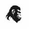 Monochromatic Gorilla Head Logo Illustration By Pb Graphics