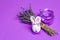 Monochromatic lavender Easter concept