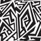 Monochrome african geometric seamless pattern.