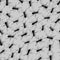 Monochrome Ant Seamless Pattern Representing Teamwork