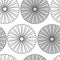 Monochrome Beautiful Chrysanthemum crest Japanese style pattern set