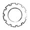 Monochrome blurred silhouette of pinion model three