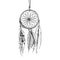 Monochrome boho dream catcher