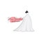 Monochrome Bridal Boutique Logo Ideas, Fashion, Beautiful Bride, Vector Design