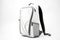 monochrome business backpack, sleek design, on white