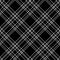 Monochrome check plaid black pixel seamless pattern