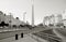 Monochrome Cityscape of Buenos Aires with the Obelisk in the Distance, Argentina