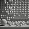 Monochrome Elegance: A Striking View of Tennis Balls in Black and White. AI Generated